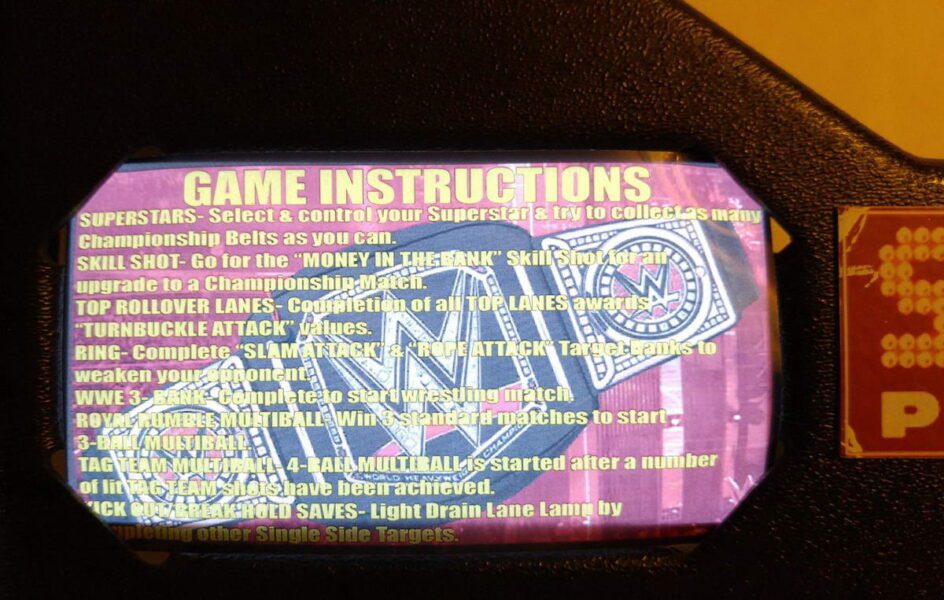 WWE WrestleMania Glowing Instruction Card Kit- EL Panel mod - Image 9