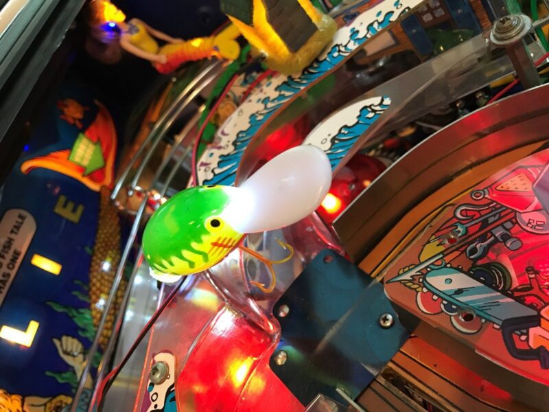 Fish Tales FT Pinball Machine GREEN ORANGE YELLOW SPOON LURE LED Mod - Image 2