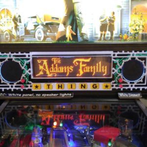 The Addams Family TAF - Lighted Pinball LED Speaker Panel - BASIC (White Only)