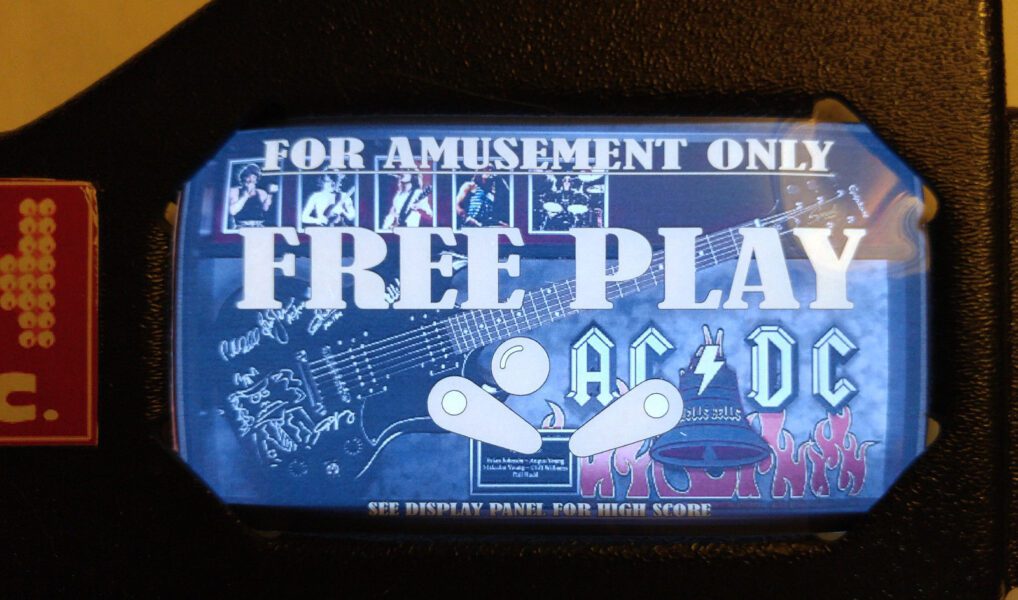AC/DC Pinball EL Panel