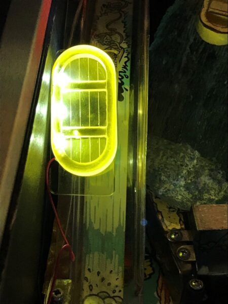 White Water WW Pinball Machine yellow glowing RAFT LED mod - Image 3
