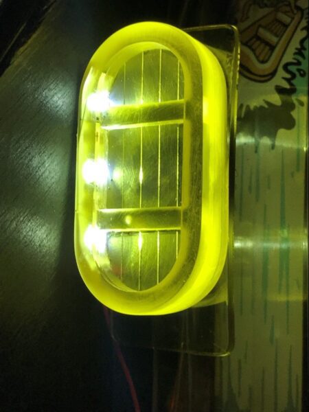 White Water WW Pinball Machine yellow glowing RAFT LED mod - Image 4
