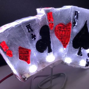 Aerosmith AS Pinball Machine black and red 4 ACES LED Mod Stern
