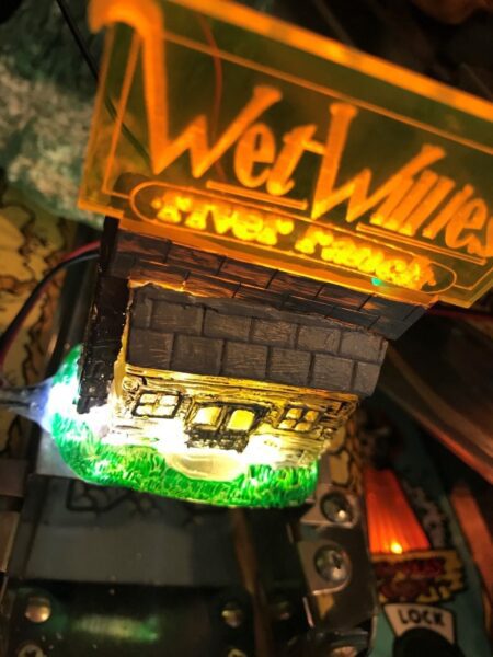 White Water WW Wet Willie's RIVER RANCH CABIN W/glowing SIGN LED mod