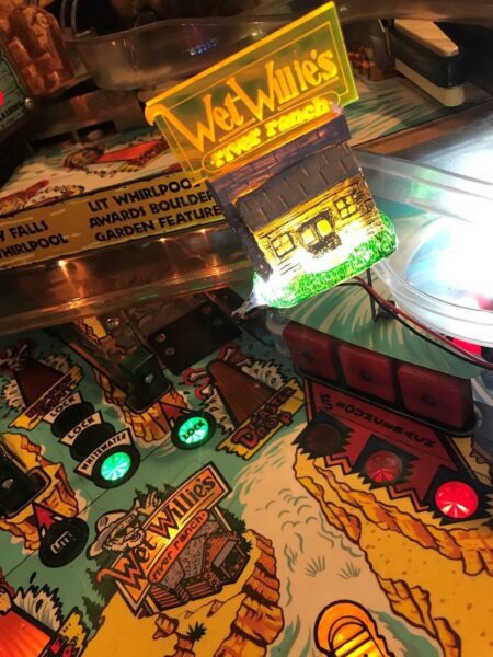 White Water WW Wet Willie's RIVER RANCH CABIN W/glowing SIGN LED mod - Image 4