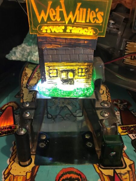 White Water WW Wet Willie's RIVER RANCH CABIN W/glowing SIGN LED mod - Image 7