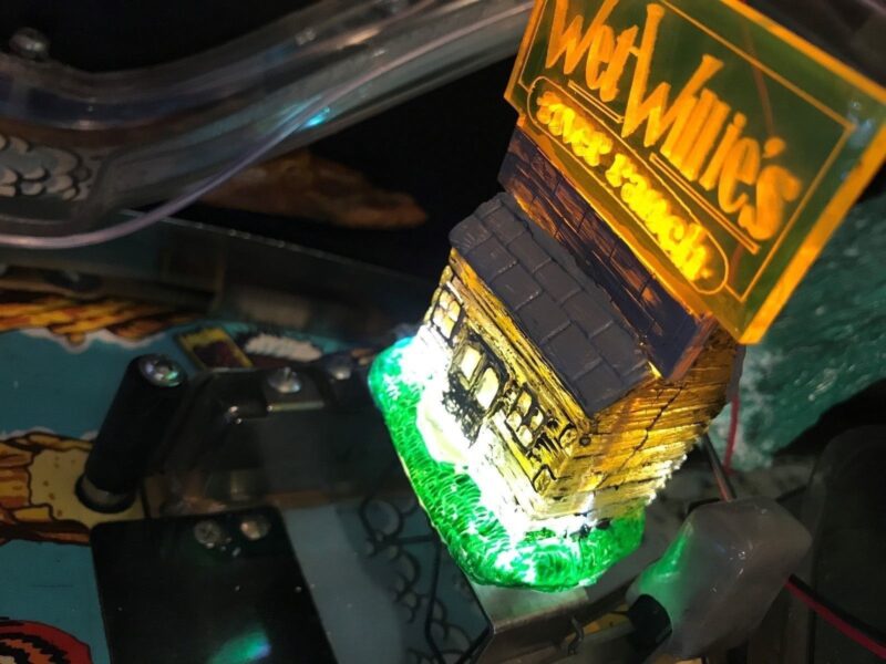 White Water WW Wet Willie's RIVER RANCH CABIN W/glowing SIGN LED mod - Image 9