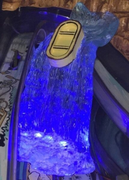 White Water WW Pinball Machine blue WATER FALL W/attached RAFT LED mod