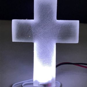 Metallica MET Pinball Machine glowing clear/white CROSS LED Mod Stern