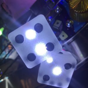 Aerosmith AS Pinball Machine white connected DICE LED Mod stern