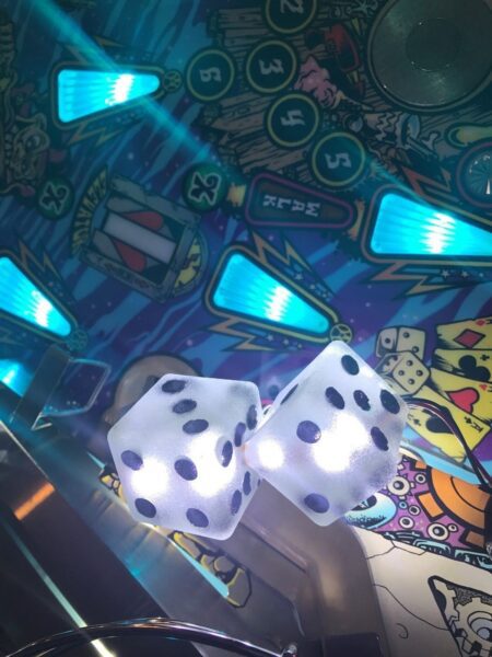 Aerosmith AS Pinball Machine white connected DICE LED Mod stern - Image 4