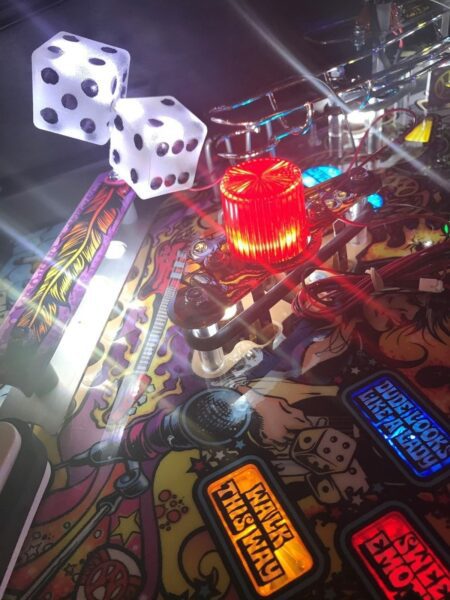 Aerosmith AS Pinball Machine white connected DICE LED Mod stern - Image 6