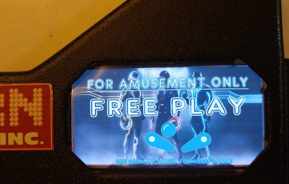 Tron Pinball EL Panel