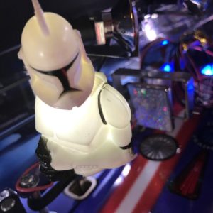 Star Wars SW Pinball Machine STORM TROOPER LED Mod Stern