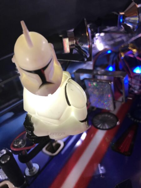 Star Wars SW Pinball Machine STORM TROOPER LED Mod Stern