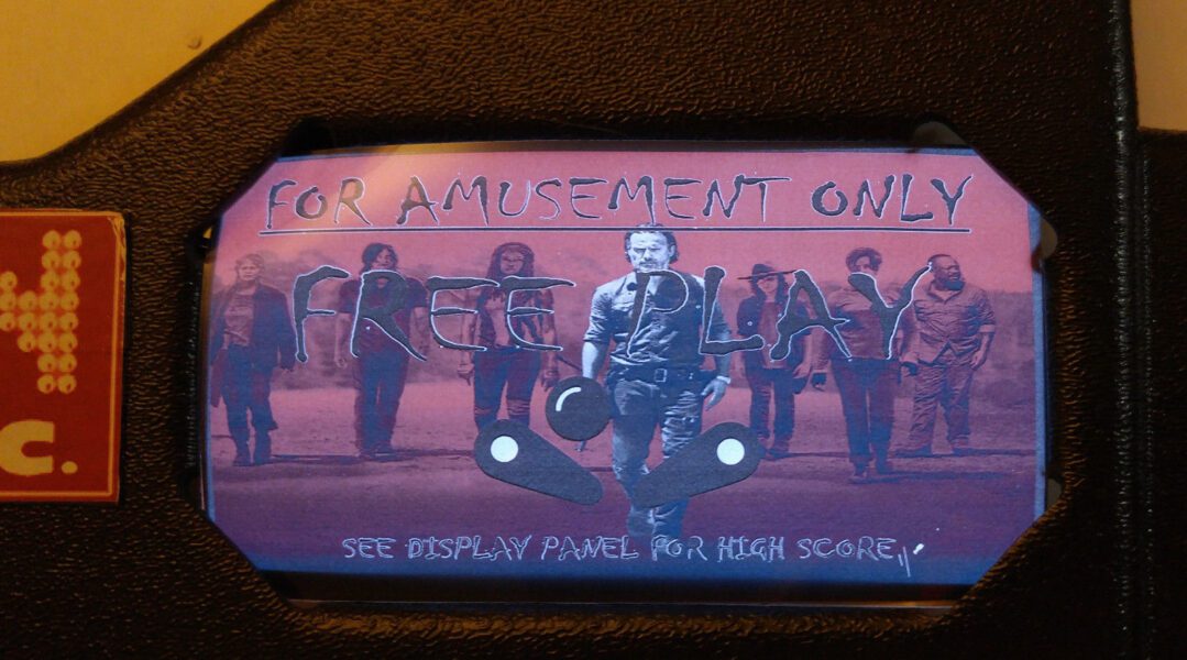 Walking Dead Pinball EL Panel