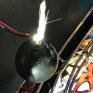 Aerosmith AS Pinball Machine white sparkling black BOMB LED mod (stern)