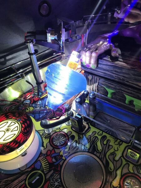 Aerosmith AS Pinball Machine ocean blue spinner TOP LED Mod Stern