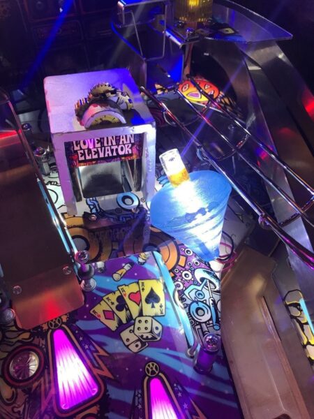 Aerosmith AS Pinball Machine ocean blue spinner TOP LED Mod Stern - Image 4
