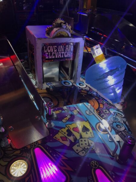 Aerosmith AS Pinball Machine ocean blue spinner TOP LED Mod Stern - Image 5