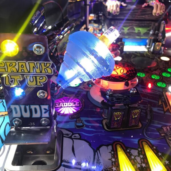 Aerosmith AS Pinball Machine ocean blue spinner TOP LED Mod Stern - Image 8