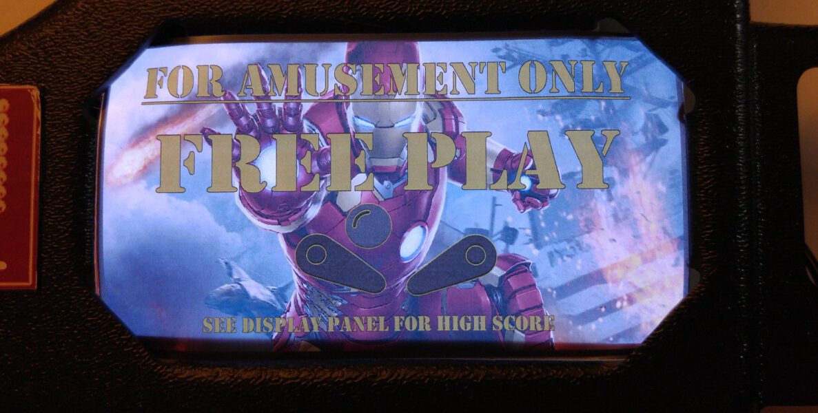 Iron Man Pinball EL Panel