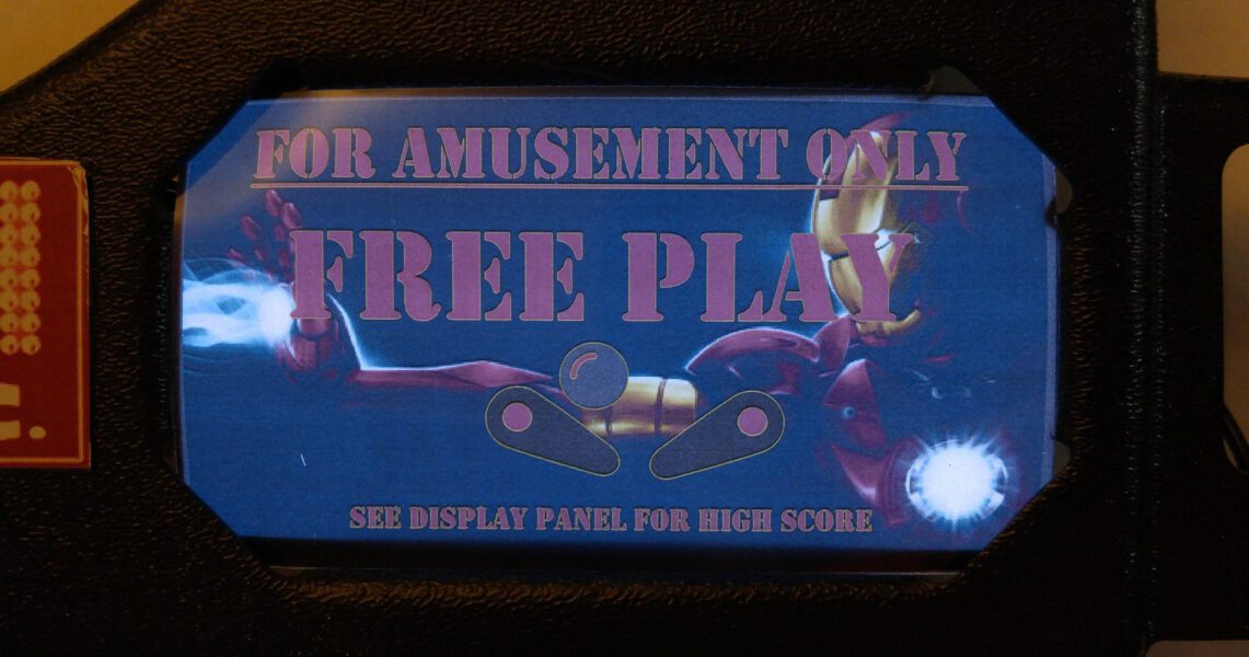 Iron Man Pinball EL Panel