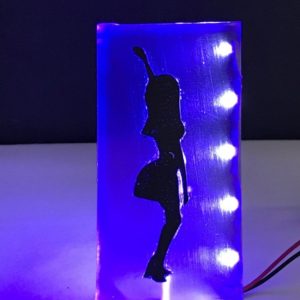 Aerosmith AS Pinball Machine black and PURPLE STRIPPER LED Mod Stern