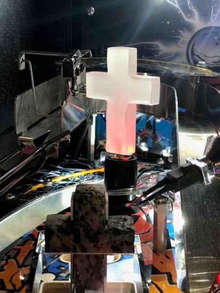 Metallica MET Pinball Machine Spinning Cross LED Mod Stern (Spinnable)