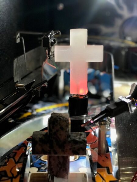 Metallica MET Pinball Machine Spinning Cross LED Mod Stern (Spinnable) - Image 2