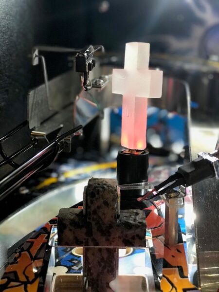 Metallica MET Pinball Machine Spinning Cross LED Mod Stern (Spinnable) - Image 3