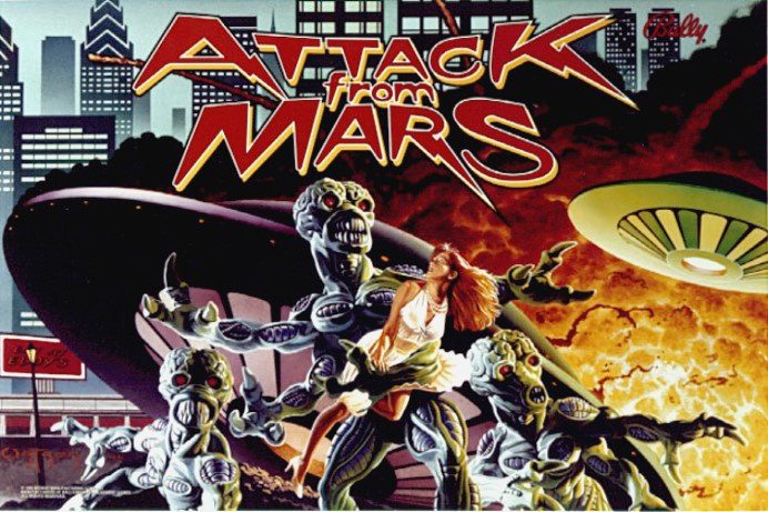 Attack From Mars Pinball Products