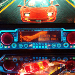 The Getaway pinball lighted speaker panel animated