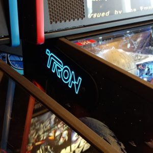 Tron pinball hinges