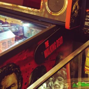 The Walking Dead custom pinball hinges