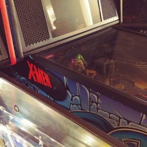 X-Men pinball hinges