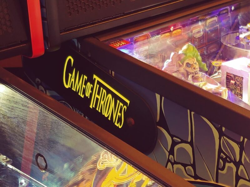 Game of Thrones pinball hinges
