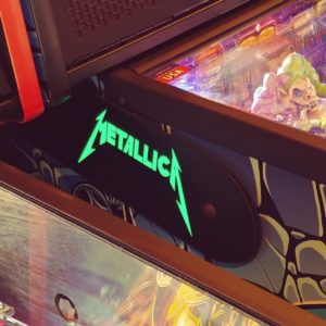 Metallica custom pinball hinges