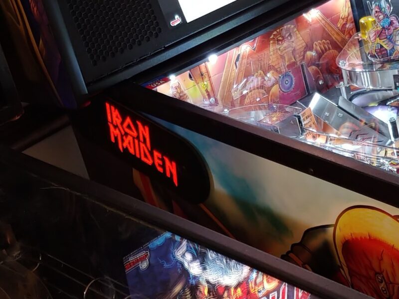 iron maiden hinge cover text Iron Maiden Lighted Pinball Hinges Pinball LED Mod
