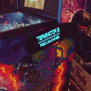Terminator 3 pinball hinges