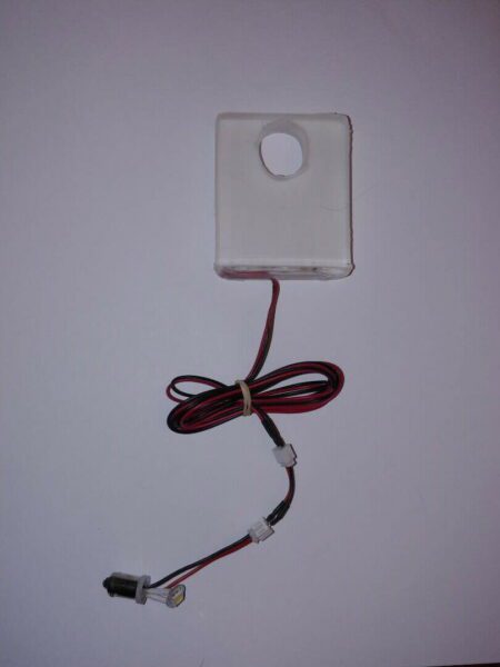lighted shooter rod cover single color pinball mod