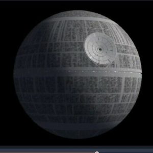 star wars pinball topper death star