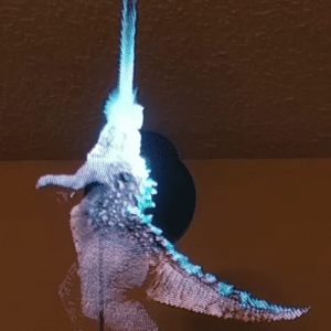Godzilla hologram topper for Stern, Data East or Sega