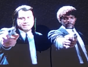 pulp fiction hologram fan