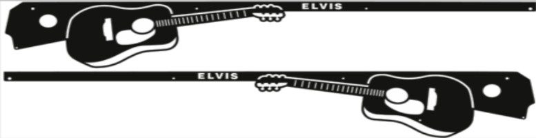 Elvis Side Rails armor LE clone style mod for Stern pinball machine 2274 - Image 5
