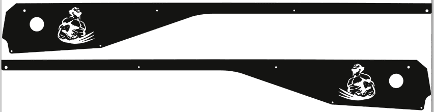The Uncanny X-Men Side Rails armor style mod for Stern pinball machine 2183 - Image 5