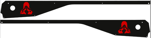 Elviras House or Horrors Side Rails armor mod for Stern pinball machine 2307 - Image 5