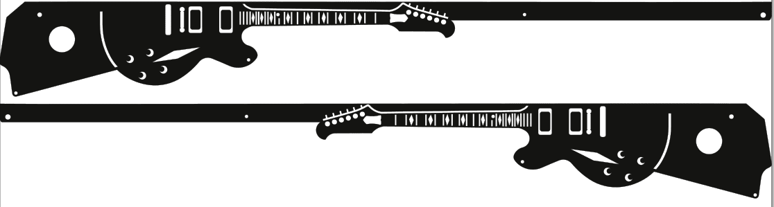 Foo Fighters Side Rails armor mod for Stern pinball machine 2313