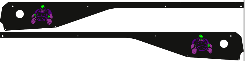 Foo Fighters Side Rails armor mod for Stern pinball machine 2316 - Image 5