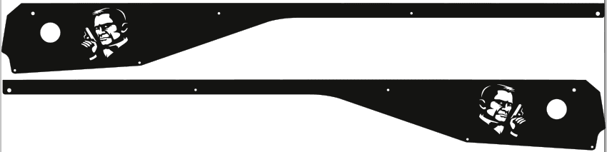James Bond Side Rails armor mod for Stern pinball machine 0966 - Image 5